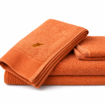 Premium Cotton Bath Towel – Soft & Absorbent (Orange)